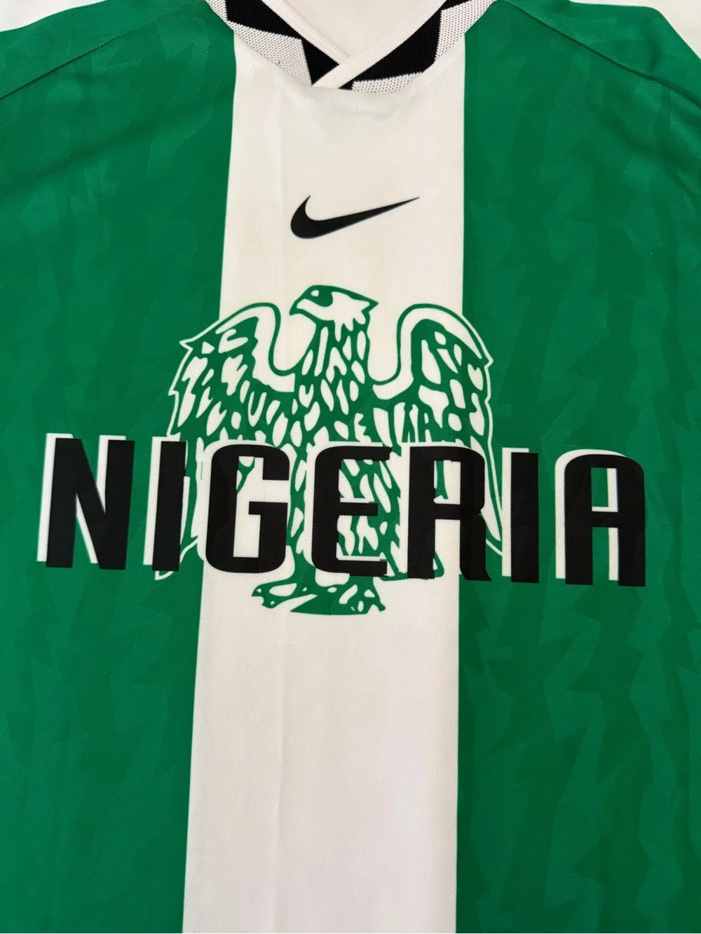Nike Nigeria National Team 1999 Reissue Home Soccer Jersey II6988-310 Men’s Sz M